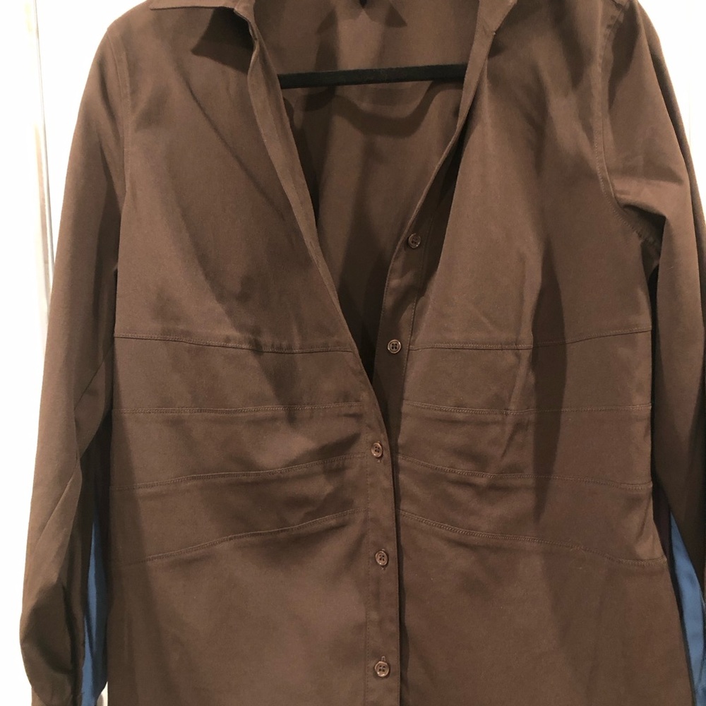 Style & Co. Chocolate Button-Up Shirt